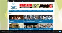 Desktop Screenshot of mestskyklub.cz